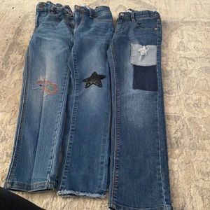 3 pairs of girls jeans size 8
